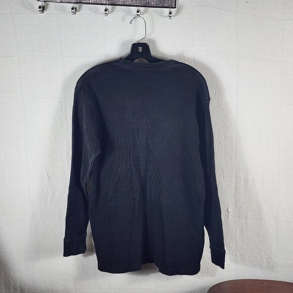 Gemrock Heavy Weight Black Cotton Waffle Knit LS Crew Neck Thermal Shirt Sz 2XL - Picture 7 of 16